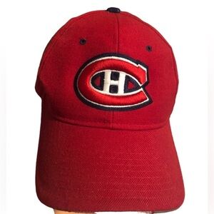 Montreal Canadians Red NHL Zephyr The Z Hat Adjustable Baseball Cap Wool Blend